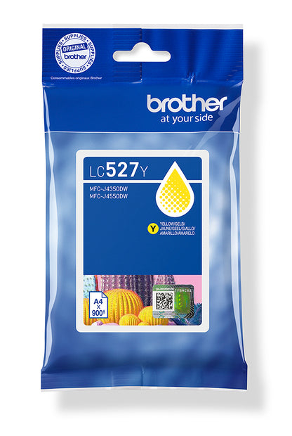 Brother LC-527Y Yellow Ink Cartridge (900 pages, Brother MFC-J 4350)