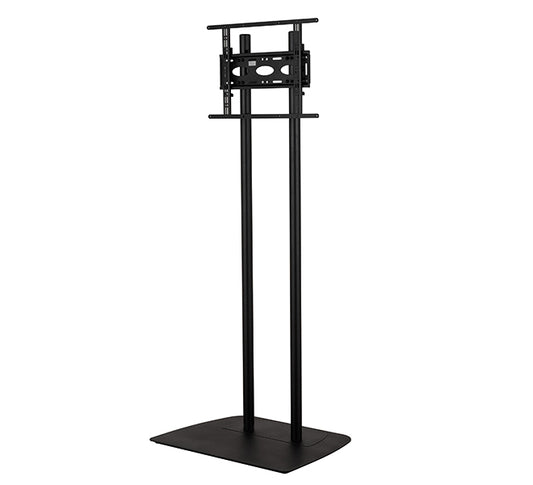 B-Tech Universal Flat Screen Floor Stand (VESA 600 x 400) - Twin 1.8m Ø50mm Poles Mount