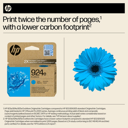 HP 4K0U7NE/924E Cyan Ink Cartridge (800 pages)