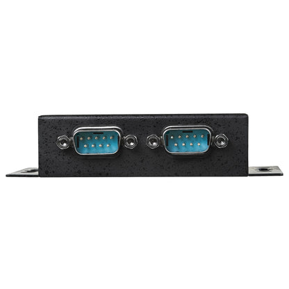 StarTech.com 2 Port Industrial Wall Mountable USB to Serial Adapter Hub with DIN