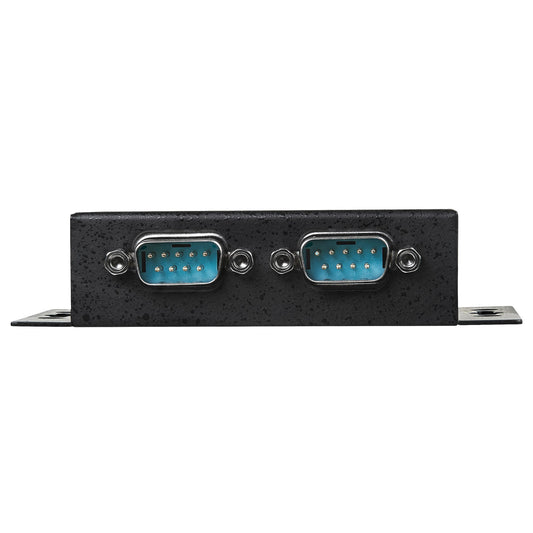StarTech.com 2 Port Industrial Wall Mountable USB to Serial Adapter Hub with DIN