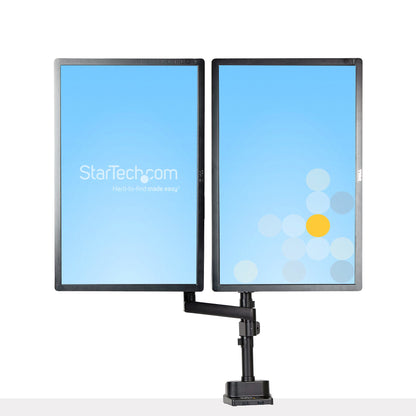 StarTech.com Desk Mount Dual Monitor Arm, Full Motion Monitor Mount for 2x VESA