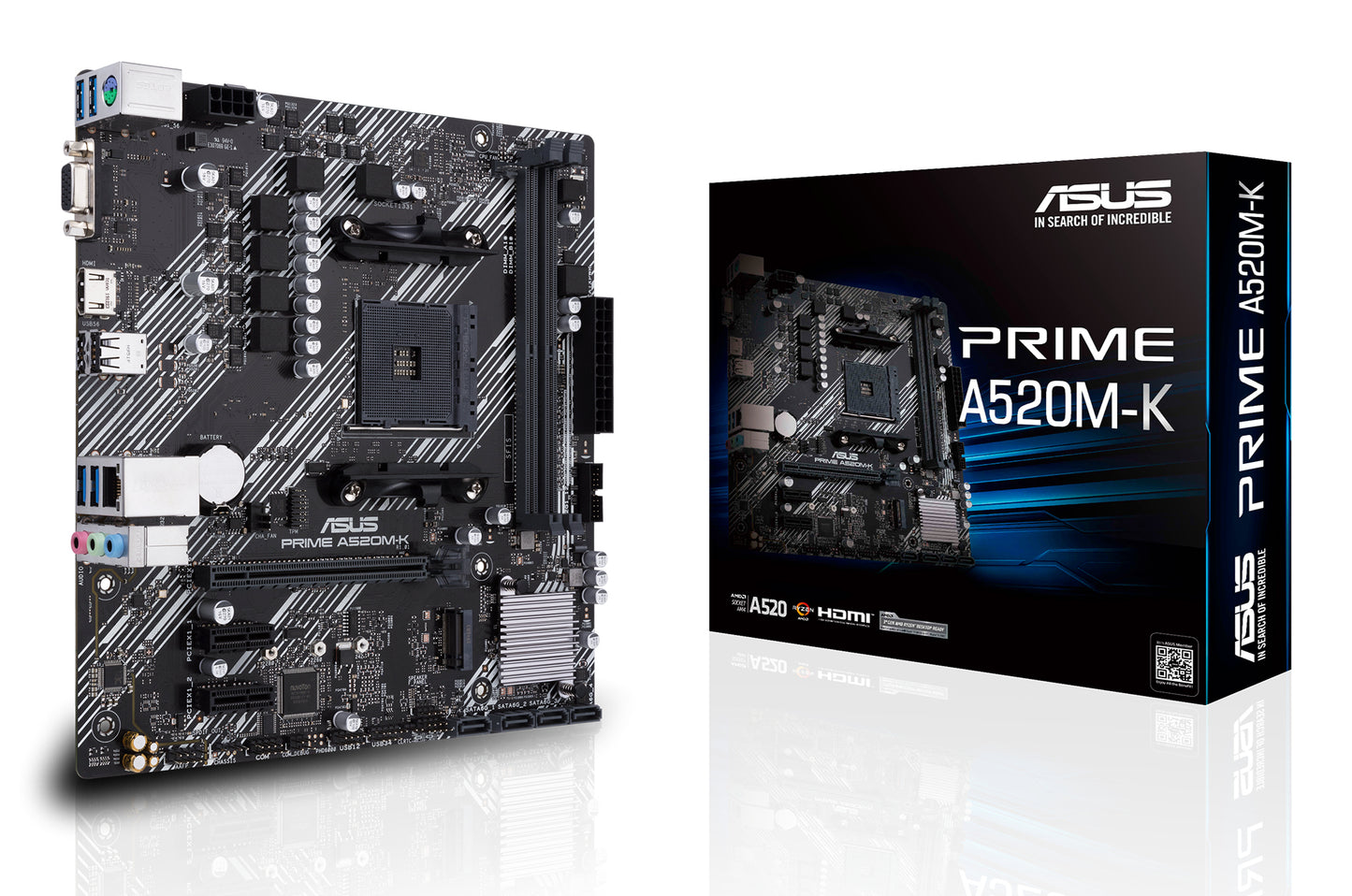 ASUS PRIME A520M-K AMD A520 Socket AM4 micro ATX Motherboard