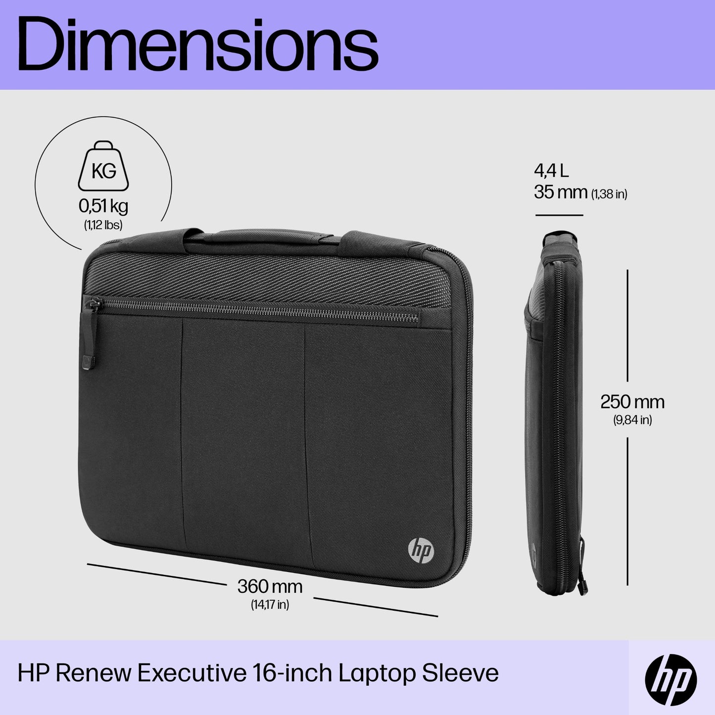 HP Renew Executive 14-inch Laptop Sleeve Laptop Bag