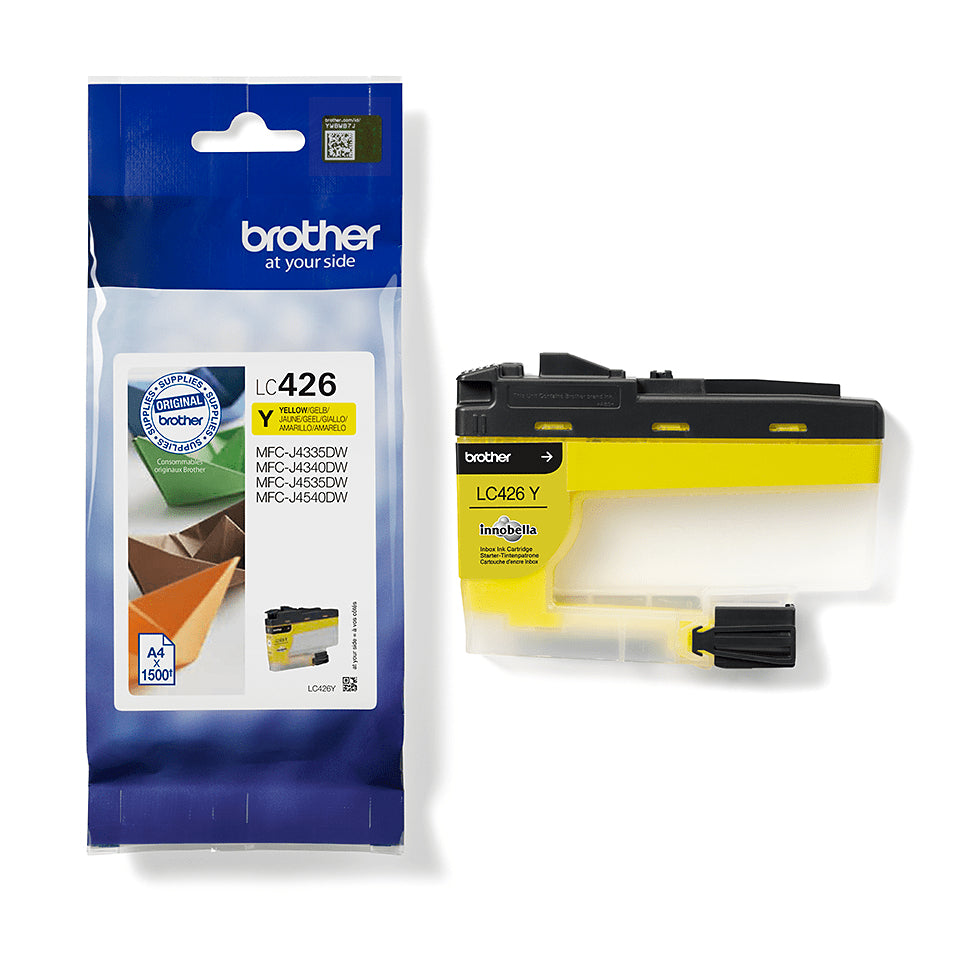 Brother LC-426Y Yellow Ink Cartridge (1.5K pages, Brother MFC-J 4335)