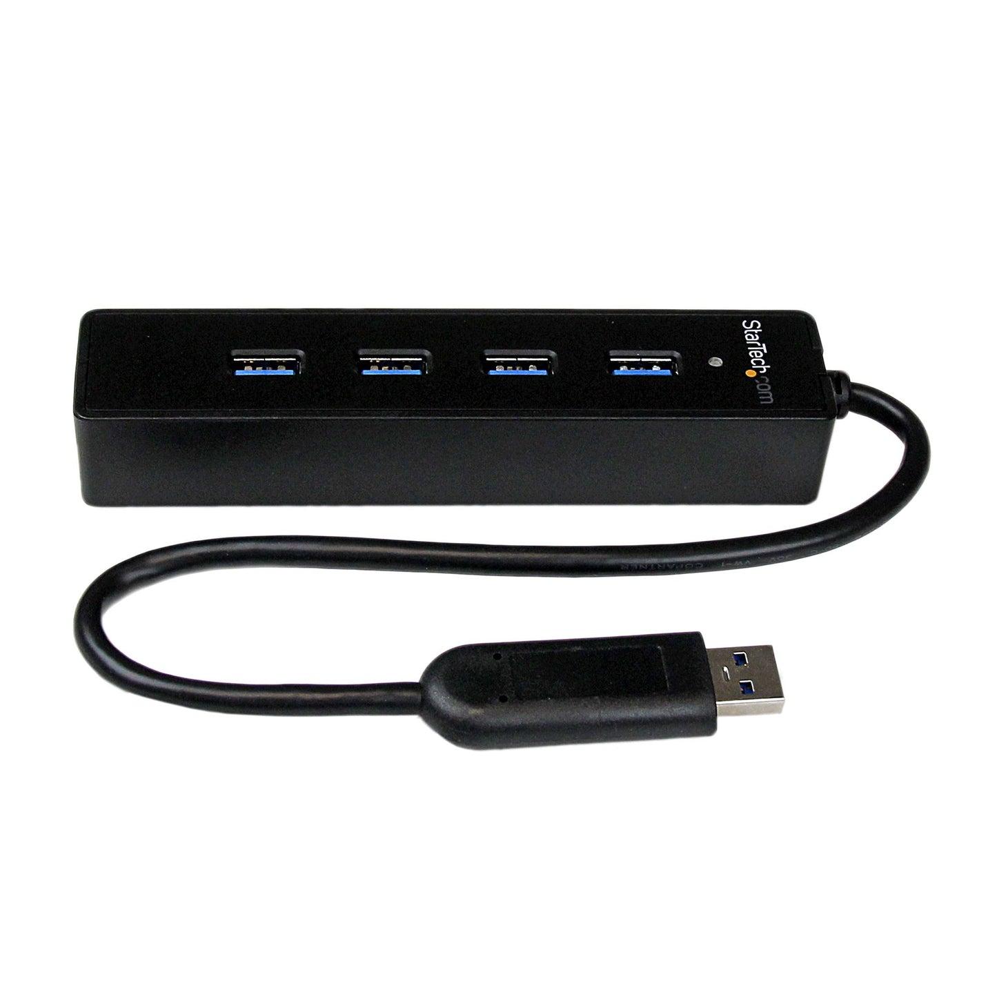 StarTech.com 4 Port Portable SuperSpeed USB 3.0 Hub with Built-in Cable - 5Gbps