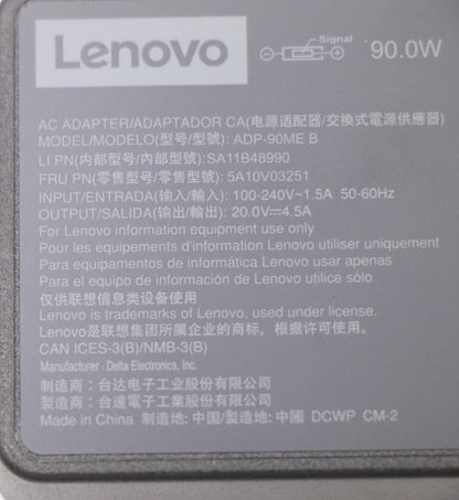 Lenovo 5A10V03251 power adapter/inverter Indoor 90 W Black Charger