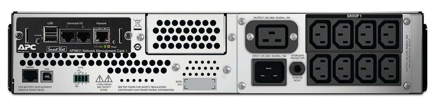 APC Smart-UPS 3kVA Line-Interactive Rackmount UPS (RMI2UNC)