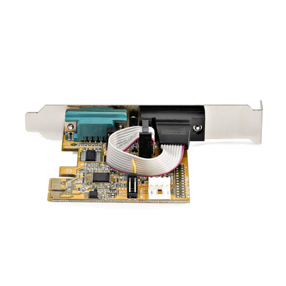 StarTech.com 2-Port PCI Express Serial Interface Card, Dual Port PCIe to RS232 (DB9) Hub