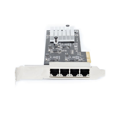 StarTech.com 4-Port 2.5Gbps NBASE-T PCIe Network Card, Intel I225-V, Quad-Port Network Adapter