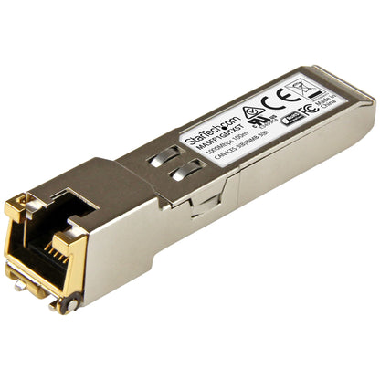 StarTech.com Cisco Meraki MA-SFP-1GB-TX Compatible SFP Module - 1000BASE-T - SFP to RJ45 Cat6/Cat5e - 10/100/1000 Mbps - RJ-45 100m - Cisco Meraki MS225, MX400, MS250 Networking