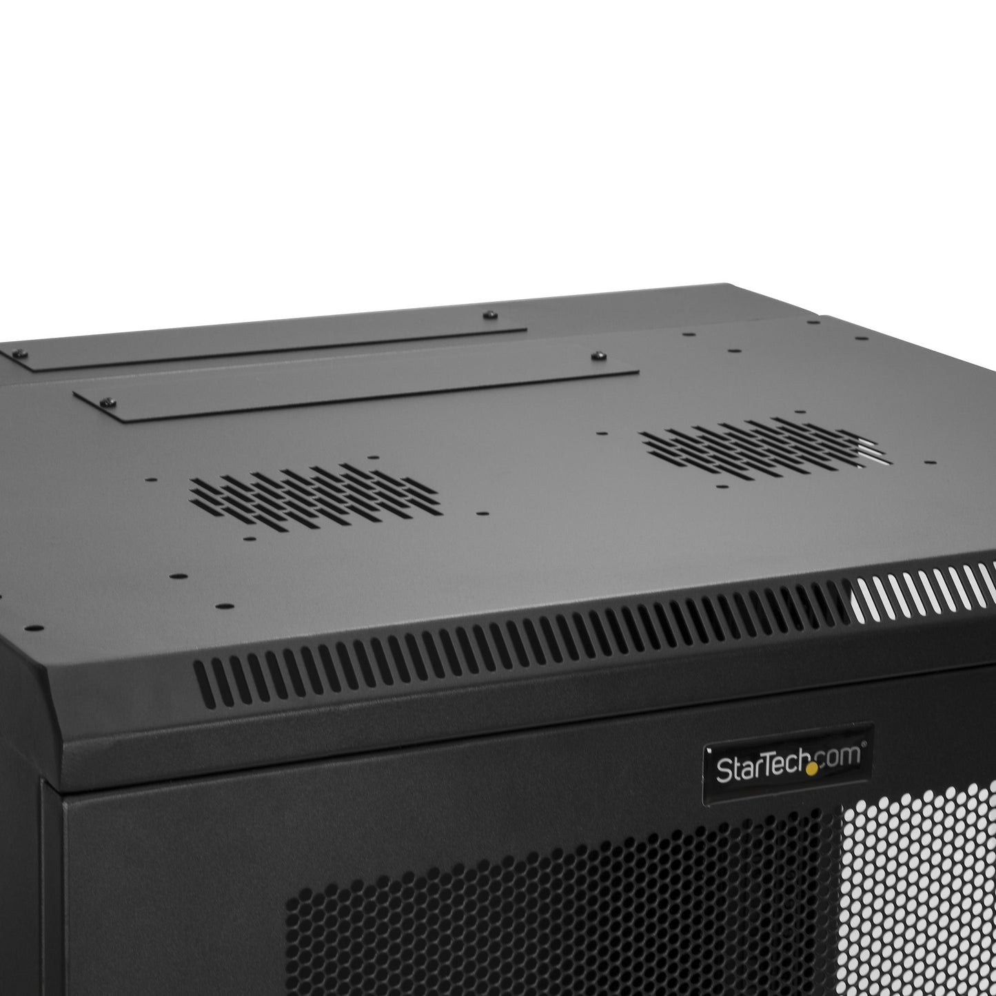 StarTech.com 4-Post 12U Wall Mount Network Cabinet with 1U Shelf, 19" Hinged Rack
