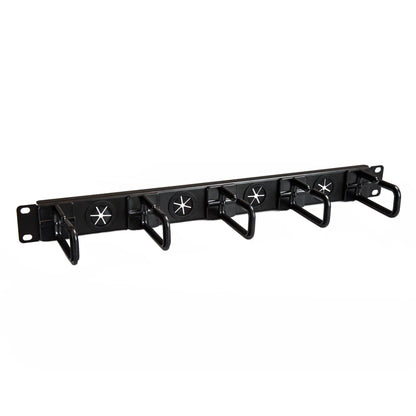 StarTech.com 1U 19" Cable Management Organizer - D Ring Hook Network/Server Rack