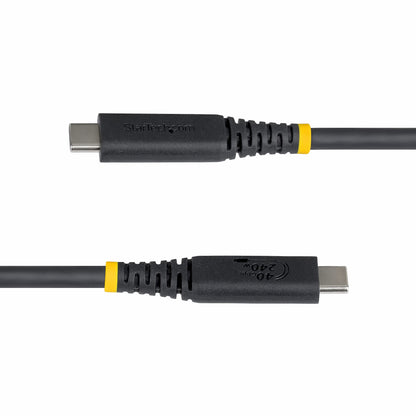 StarTech.com 1m (3ft) USB4 Cable, 40Gbps, USB-IF Certified USB-C Cable, 240W PD, 8K (Black)