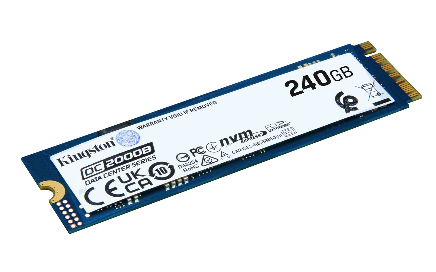 Kingston Technology SEDC2000BYM8/240G 240GB M.2 NVMe PCIe Gen4 Enterprise SSD