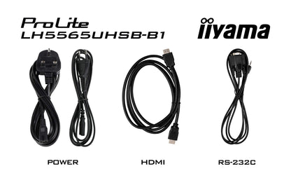 iiyama LH5565UHSB-B1 Signage Display Kiosk design 54.6" 4K UHD IPS Monitor