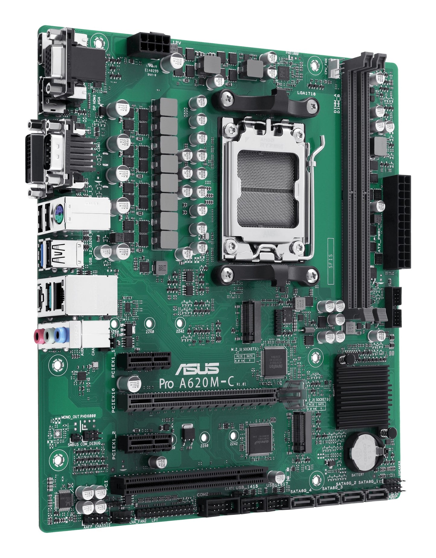 ASUS PRO A620M-C-CSM AMD A620 Socket AM5 micro ATX Motherboard