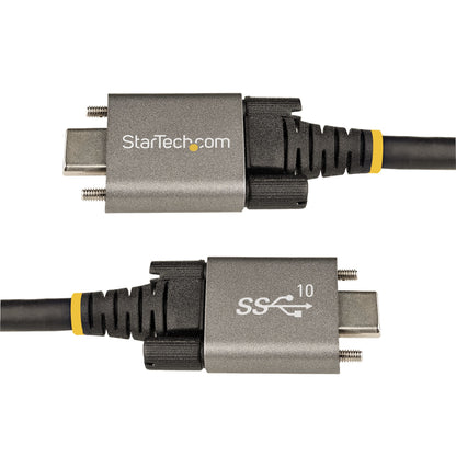 StarTech.com 20in (50cm) USB-C Cable, Side Screw Locking, USB 10Gbps, 100W (5A)