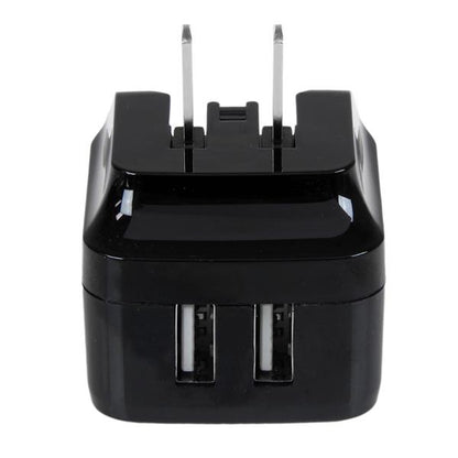 StarTech.com Dual-Port USB Wall Charger - International Travel - 17W/3.4A - Black