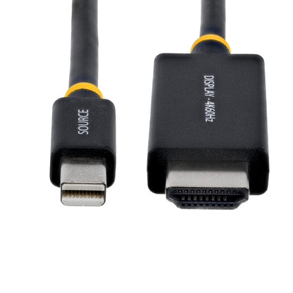 StarTech.com 2m (6ft) Mini DisplayPort to HDMI Adapter Cable, 4K 60Hz with HBR3/HDCP