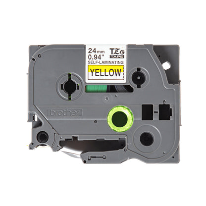 Brother TZE-SL651 DirectLabel black on yellow self-laminating 24mm x 8m for Brother Labels