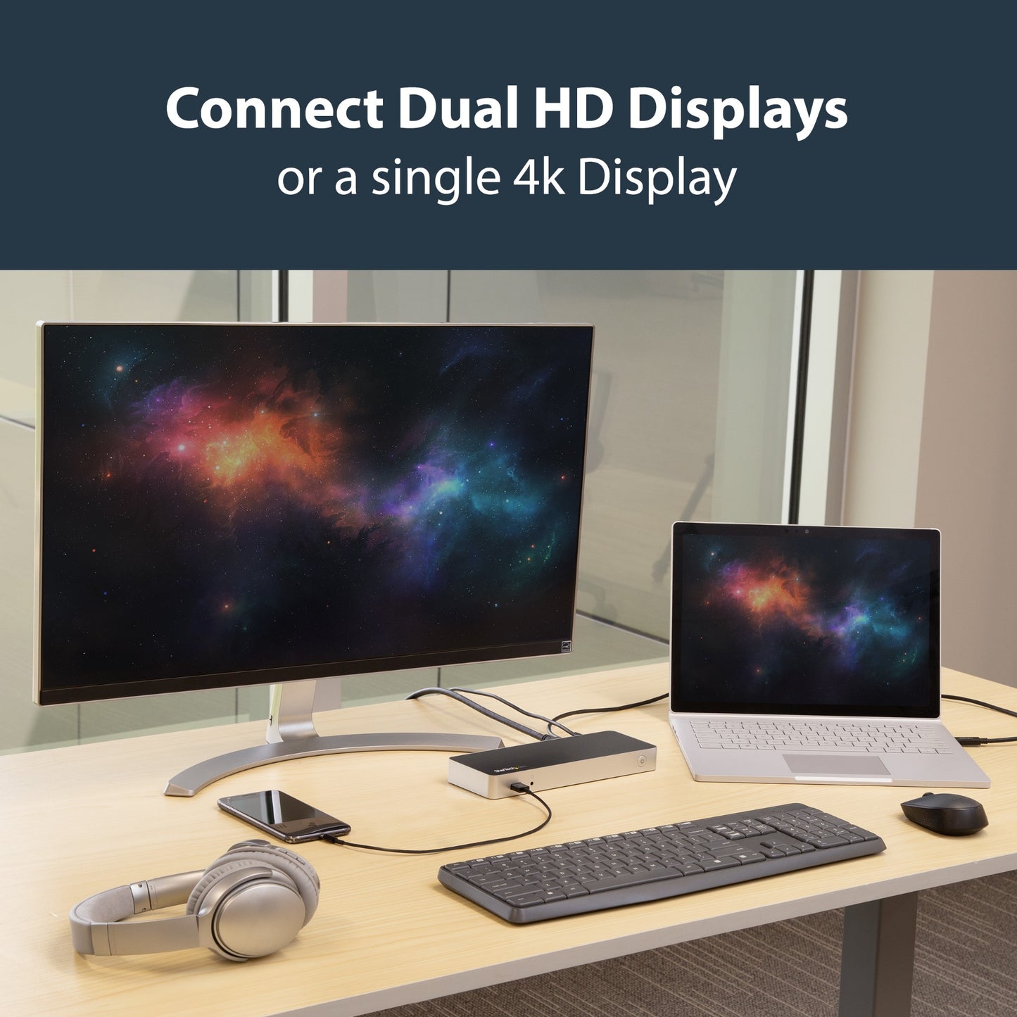 StarTech.com Monitor Power Delivery Thunderbolt 3 Docking Station 60W