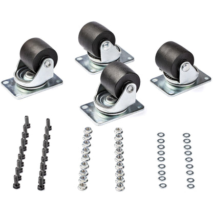 StarTech.com Heavy Duty Casters for Server Racks/Cabinets - Set of 4 Universal M6