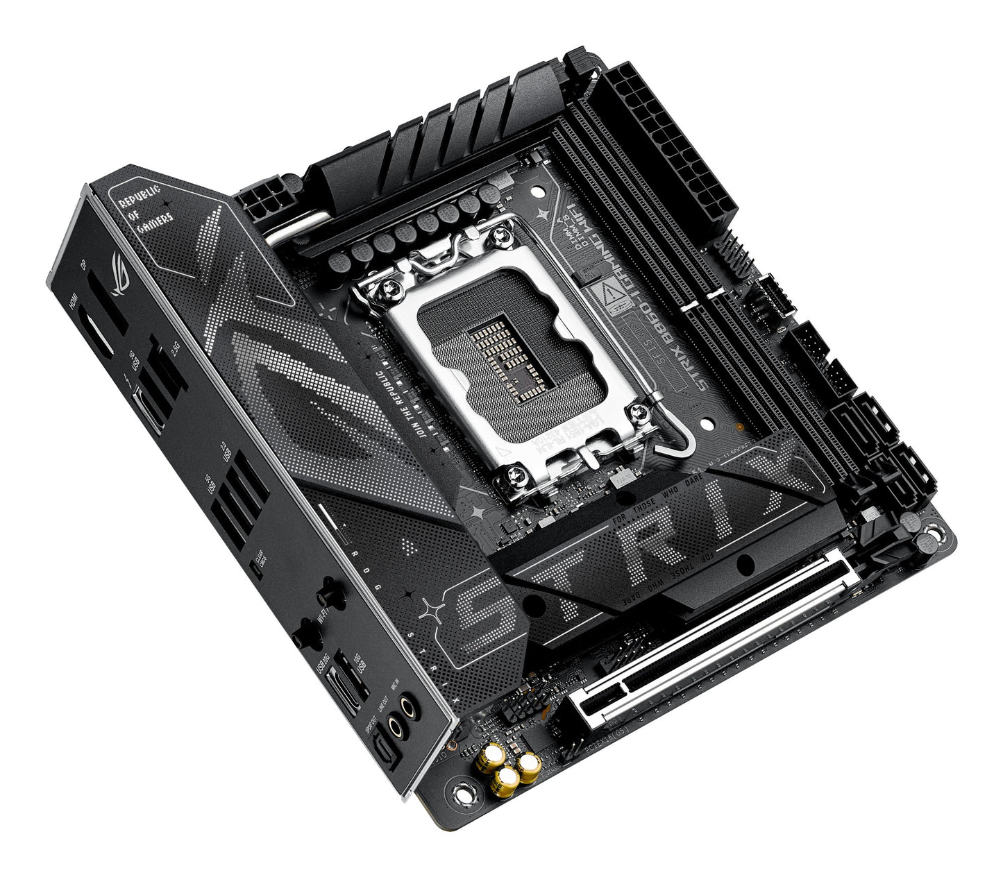 ASUS ROG STRIX B860-I GAMING WIFI Intel B860 LGA 1851 (Socket V1) mini ITX Motherboard