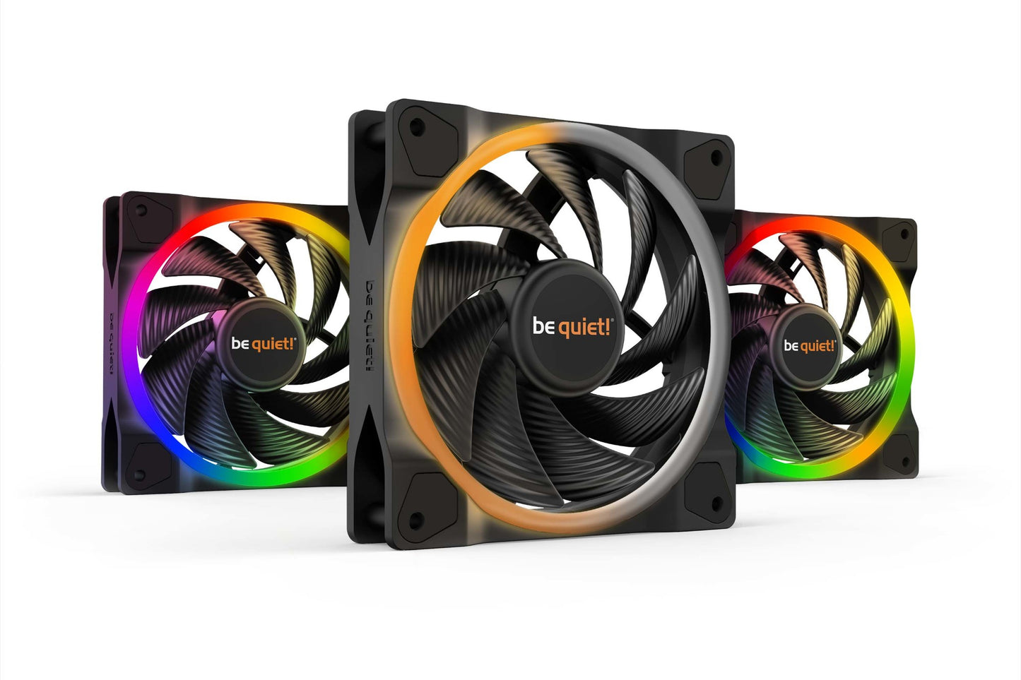 be quiet! Light Wings 120mm ARGB PWM High Speed Fan Black 3 Pack Cooling