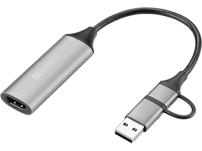 Sandberg HDMI Capture Link to USB-C/A Cable