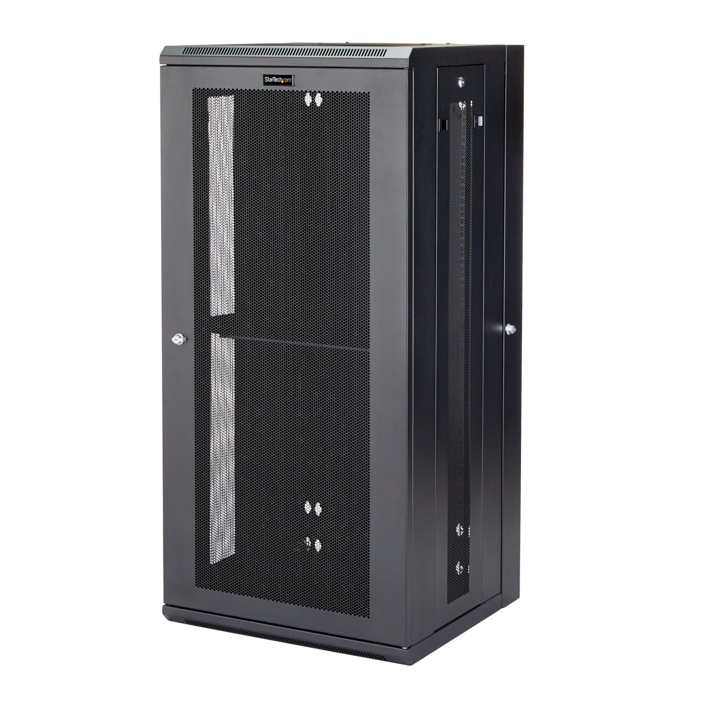 StarTech.com 4-Post 26U Wall Mount Network Cabinet with 1U Shelf, 19" Hinged Rack