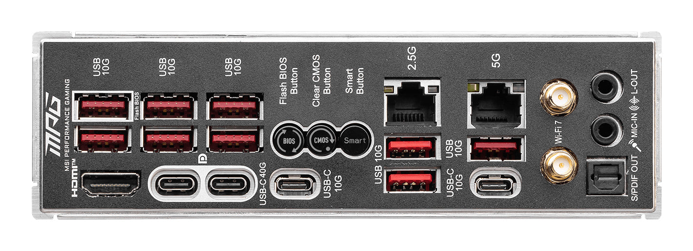 MSI MPG X870E CARBON WIFI motherboard AMD X870E Socket AM5 ATX