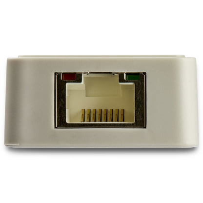 StarTech.com USB C to Gigabit Ethernet Adapter w/USB A Port - White 1Gbps NIC USB