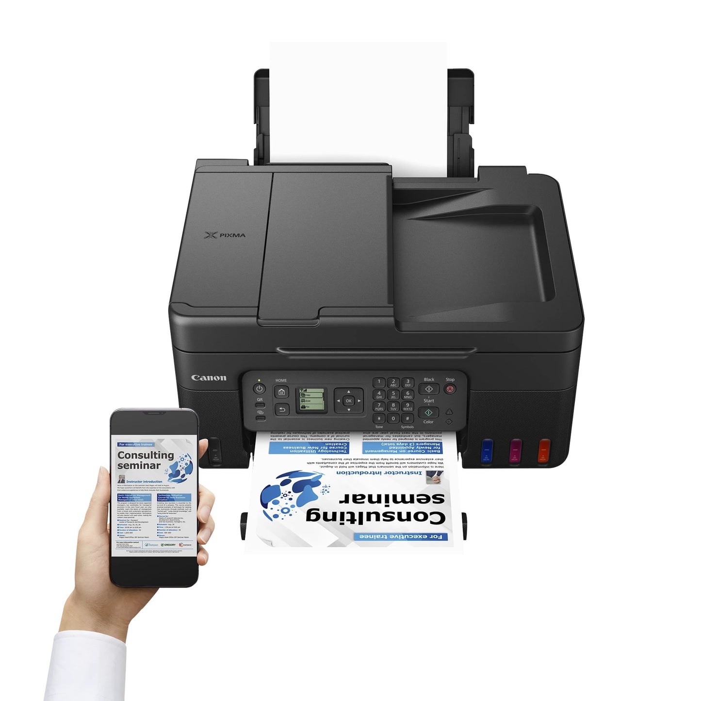 Canon PIXMA G4570 Wireless Colour All-in-one Refillable MegaTank Inkjet Printer