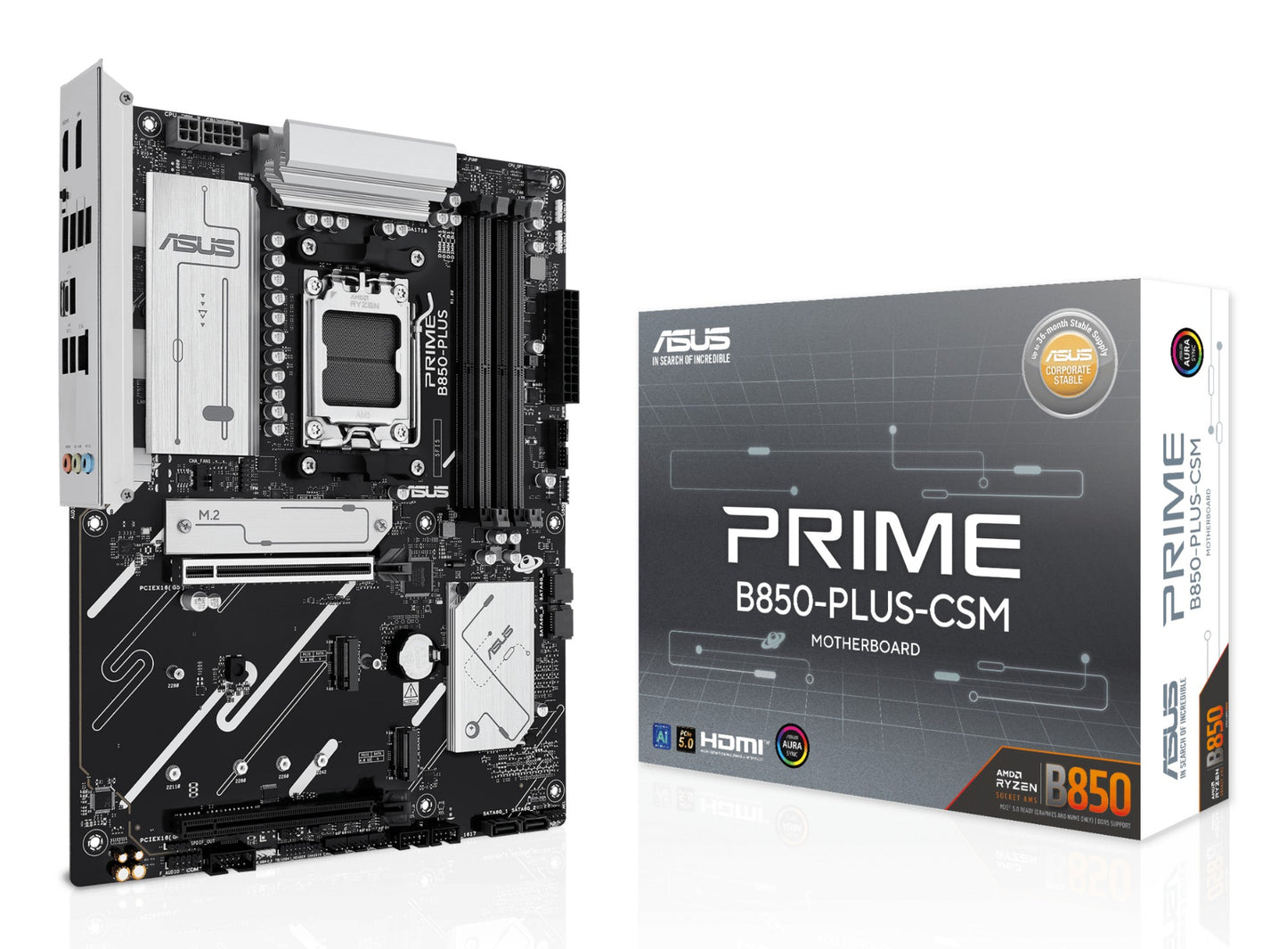 ASUS PRIME B850-PLUS-CSM AMD B850 Socket AM5 ATX Motherboard