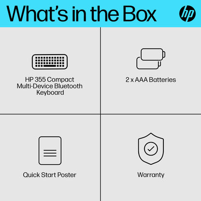 HP 355 Multi-Device Wireless Keyboard