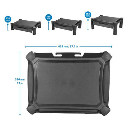 StarTech.com Monitor Riser - Drawer - Height Adjustable - For up to 32" (22lb/10kg) Mount