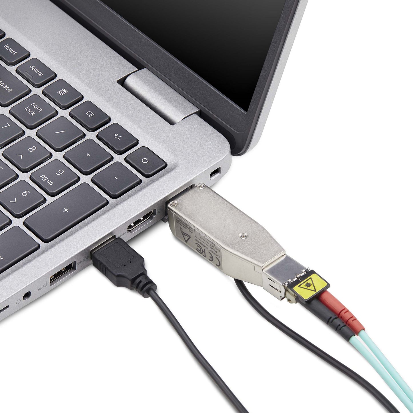 StarTech.com Gigabit Fiber to RJ45 Ethernet Media Converter Dongle, Optical Singlemode 10km/Multimode 800m, USB Powered, Compact Design, Metal Housing, Micro Mini, TAA Networking