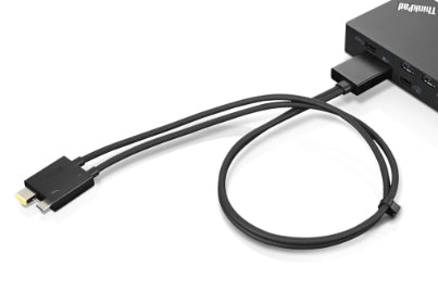 Lenovo 4X90U90616 USB graphics adapter Black Hub