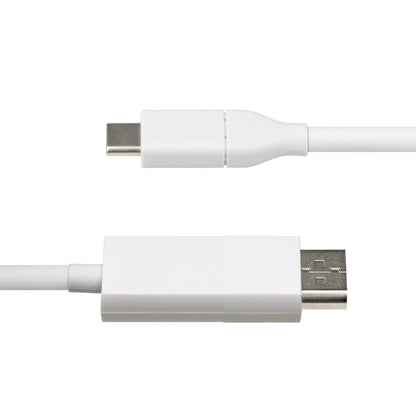 StarTech.com 6ft (2m) USB-C to DisplayPort 1.2 Cable, Bidirectional, 4K 60Hz, White