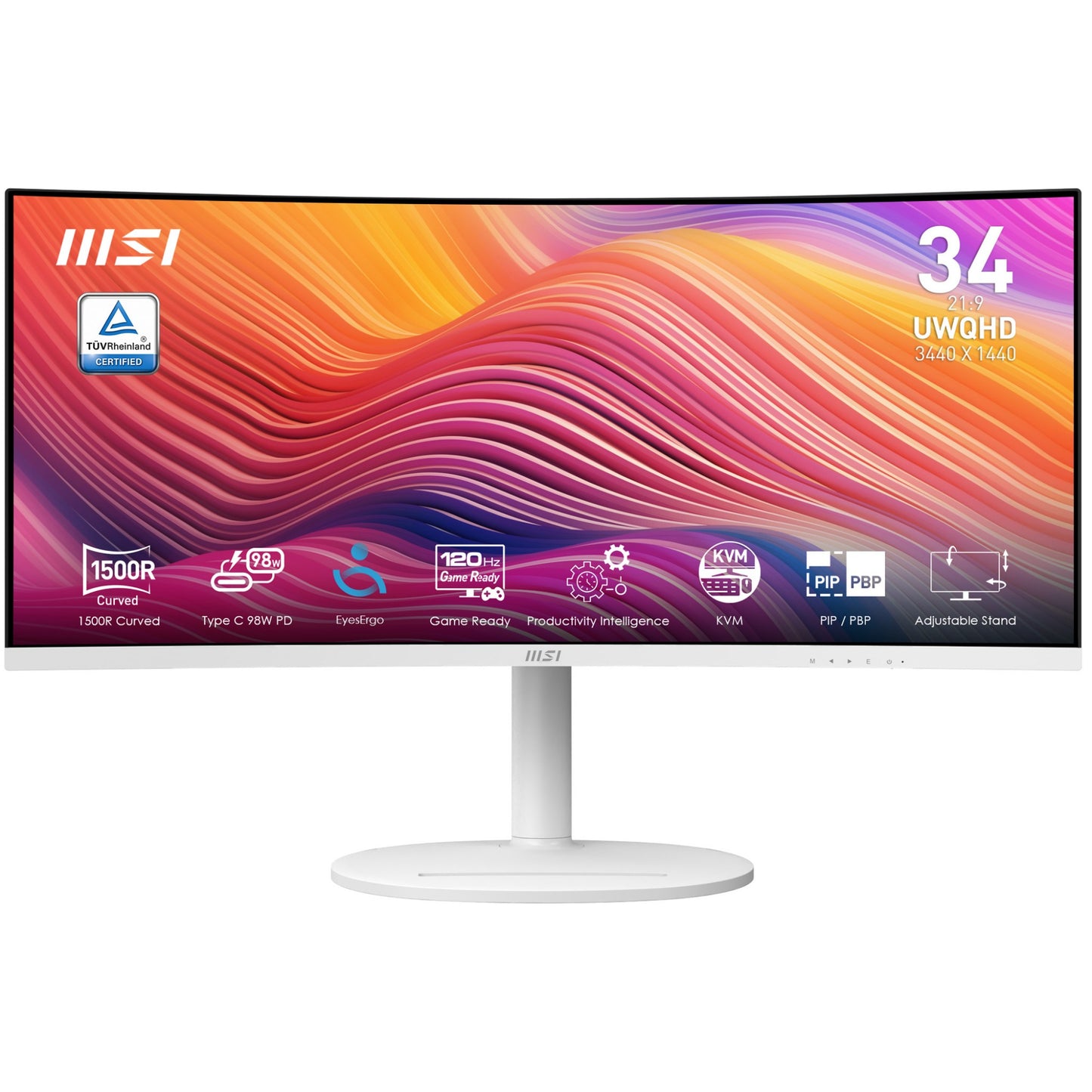 MSI Modern MD342CQPW 34" UWQHD VA 120Hz Curved Monitor