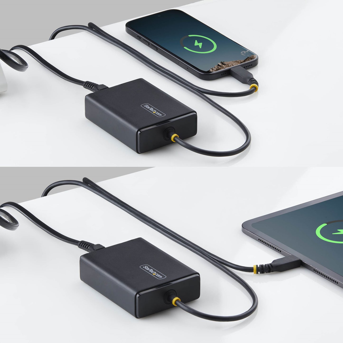 StarTech.com 100W USB-C Laptop Charger with 1.5m Tethered USB-C Cable, Power Adapter