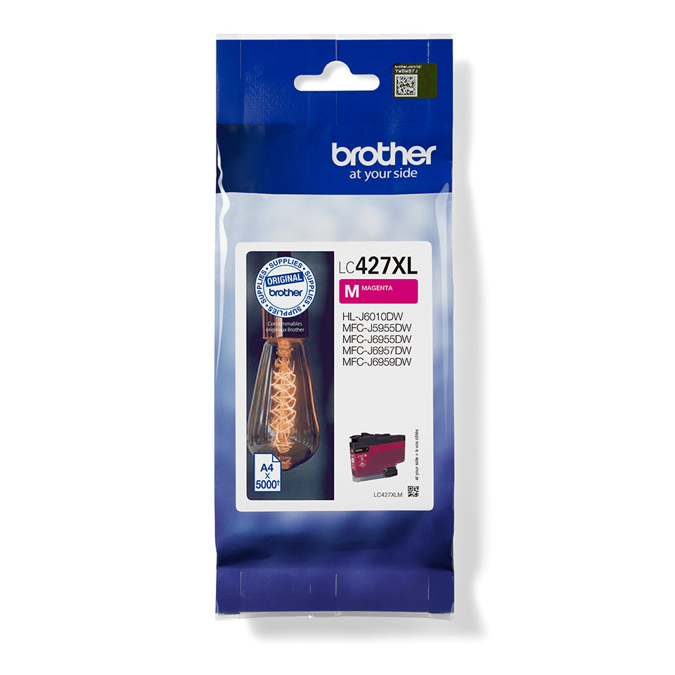 Brother LC-427XLM Magenta Ink Cartridge (5K pages, Brother MFC-J 5955)