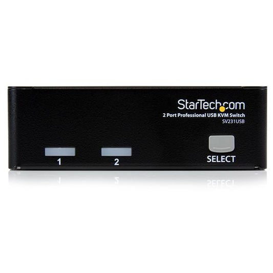 StarTech.com 2 Port Professional USB KVM Switch Kit with Cables - TAA