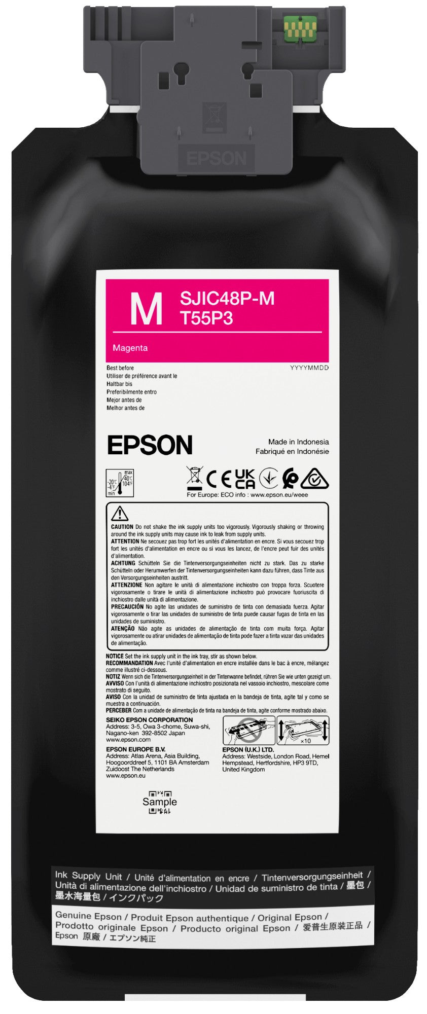 Epson C13T55P340/SJIC-48-P-M Magenta Ink Cartridge