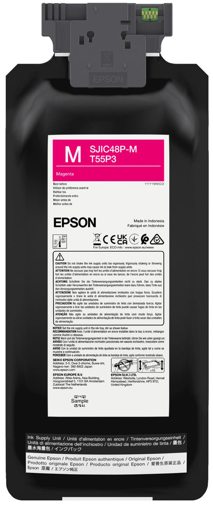 Epson C13T55P340/SJIC-48-P-M Magenta Ink Cartridge