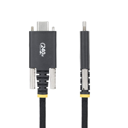 StarTech.com 10ft (3m) USB-C Charging Cable, Durable and Ultra-Flexible, Side Screw