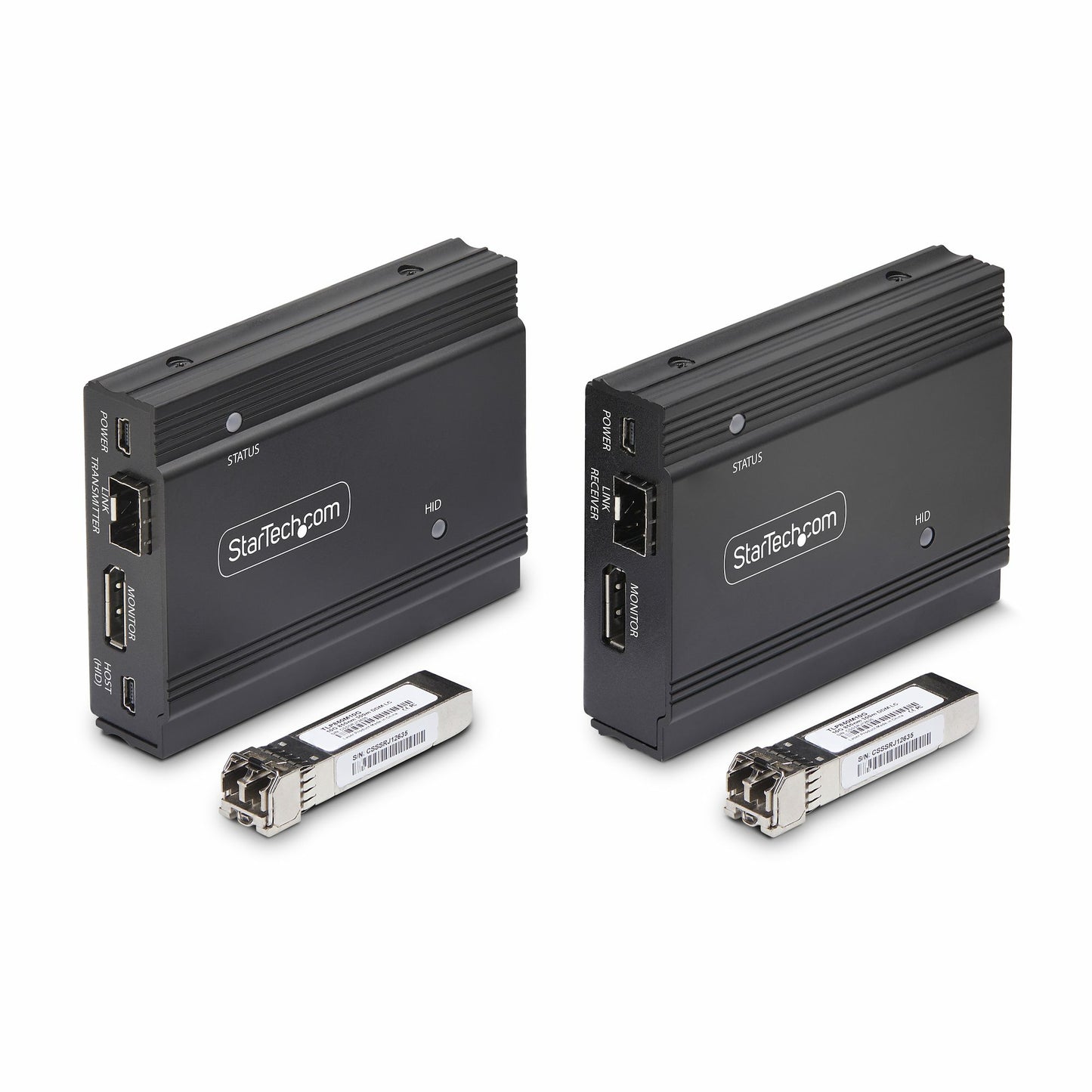 StarTech.com DisplayPort KVM Extender over Fiber Optic, 4K 60Hz, Console Extender KVM Switch