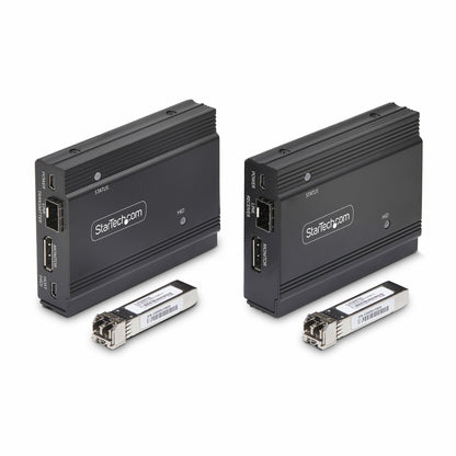 StarTech.com DisplayPort KVM Extender over Fiber Optic, 4K 60Hz, Console Extender KVM Switch