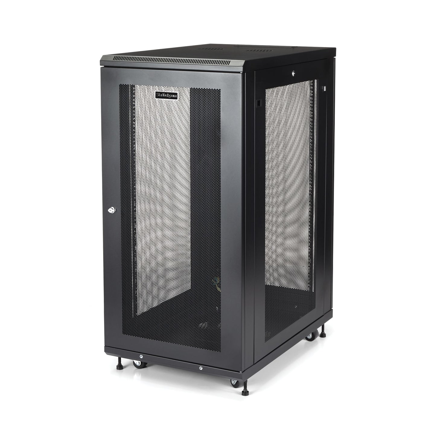 StarTech.com 24U Enterprise-Grade Server Rack Cabinet Kit, 19in Enclosed 4-Post Rack